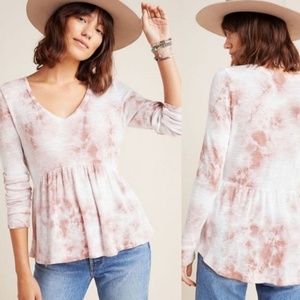 Anthropologie T.La Jill Babydoll Top